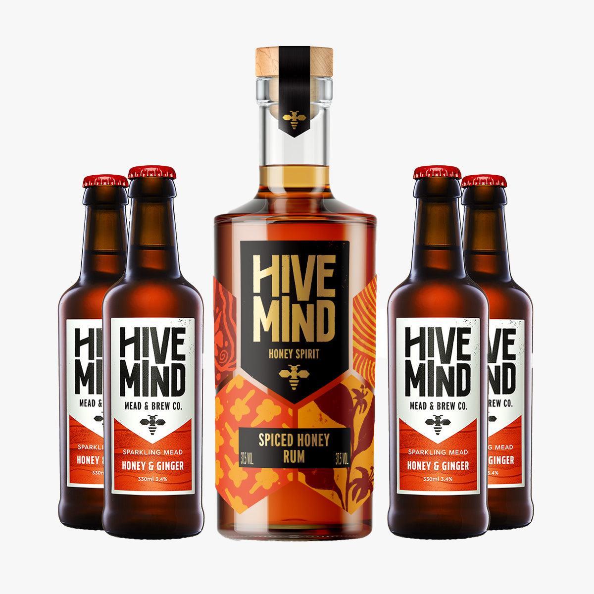 Honey Rum & 4 x Ginger Sparkling Mead Bundle - SPECIAL OFFER