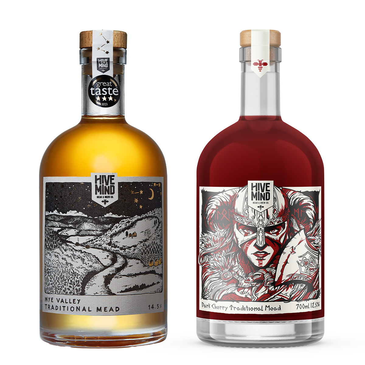 Traditional Mead & Cherry Mead Bundle | Hive Mind Mead
