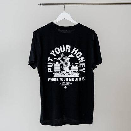 Hive Mind 'Put Your Honey Where Your Mouth Is' Bear T-Shirt