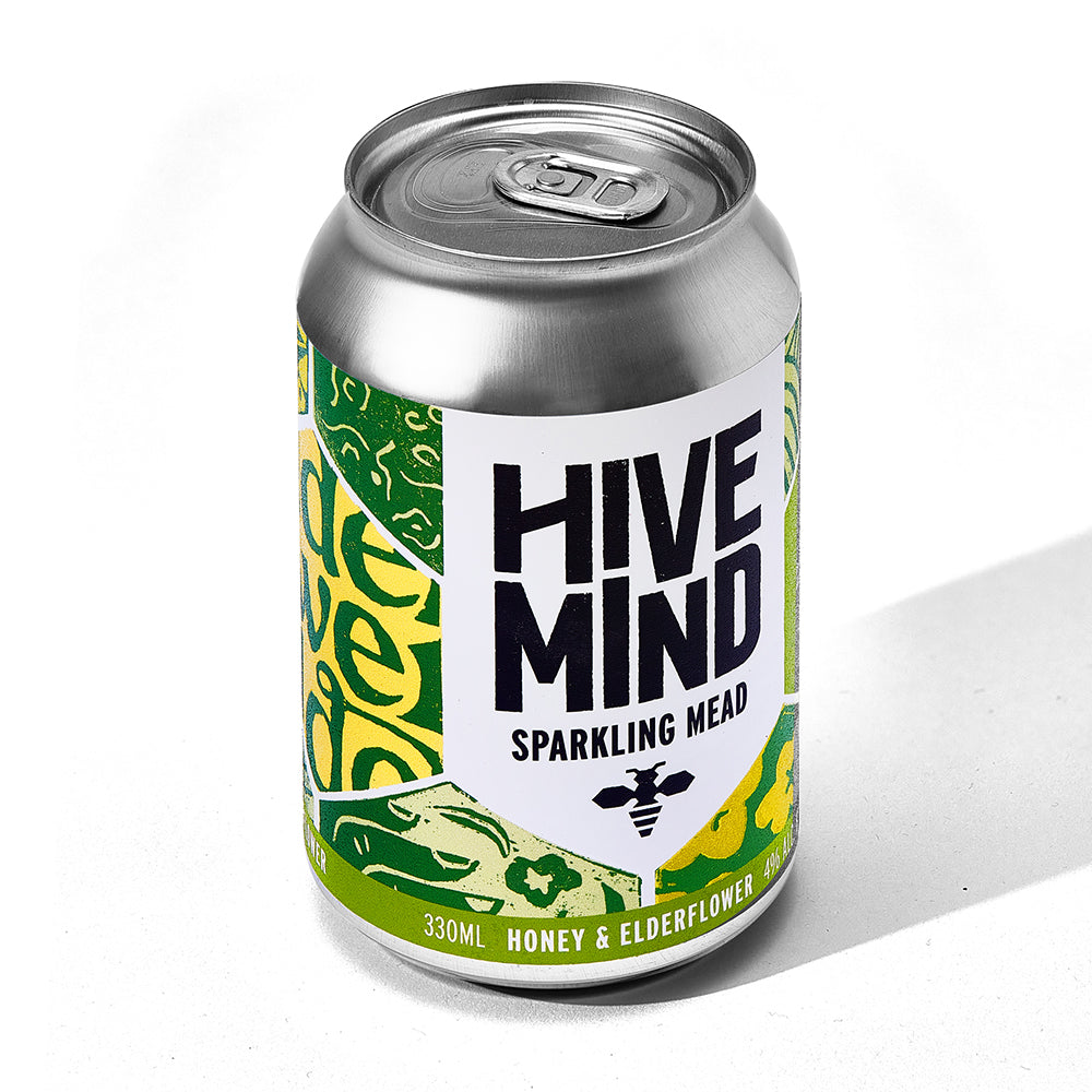 can of sparkling mead elderflower